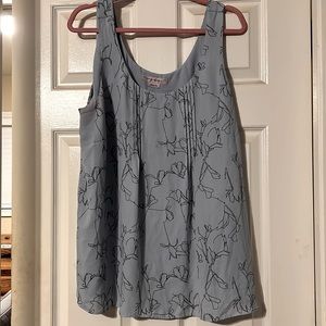 PLUS 16W Tank Top Baby Blue Detailed